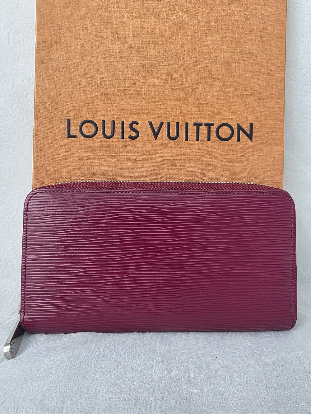 Auth Louis Vuitton Epi Bordeaux Wallet